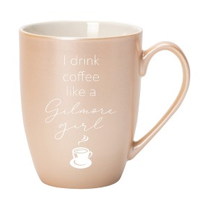Elanze Designs I Drink Coffee Like A Gilmore Girl Precious Pearl 10 ounce New Bone China Coffee Cup Mug - 1 of 4