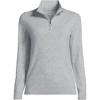 Lands' End Women's Cashmere Quarter Zip Sweater - 3 of 3