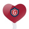 Saint Mary's College Secondary Logo Heart Love Cupcake Picks Toppers Decoration Set of 6 - 2 of 4
