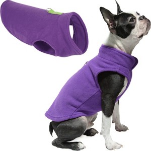 Gooby Fleece Vest Dog Sweater Lavender, Small - 1 of 2