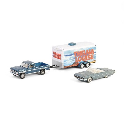 1/64 1967 F-250, Enclosed Car Hauler & 1966 Thunderbird Thelma & Louise 31180-B