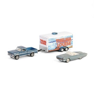 1/64 1967 F-250, Enclosed Car Hauler & 1966 Thunderbird Thelma & Louise 31180-B - 1 of 4