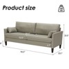 GlasFlength Accent Chairs Leisure and Reading Lounge Armchair, Suitable for Living Room, Bedroom, Office, Gray, 78.3"*33.1"*31.5" - 4 of 4