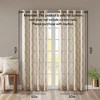 PAGED Curtains Fretwork Print Grommet Top Window Curtain Panel Privacy Assured with Light Filtering for Bedroom, Living Room - 4 of 4
