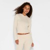 Women's Slim Fit Long Sleeve Hoodie - Wild Fable™ - 2 of 3