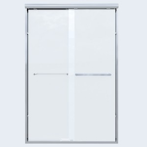 ONWITH 46 in. - 48 in. W x 72 in. H Sliding Framed Shower Door in Chrome with Clear Glass - 1 of 4