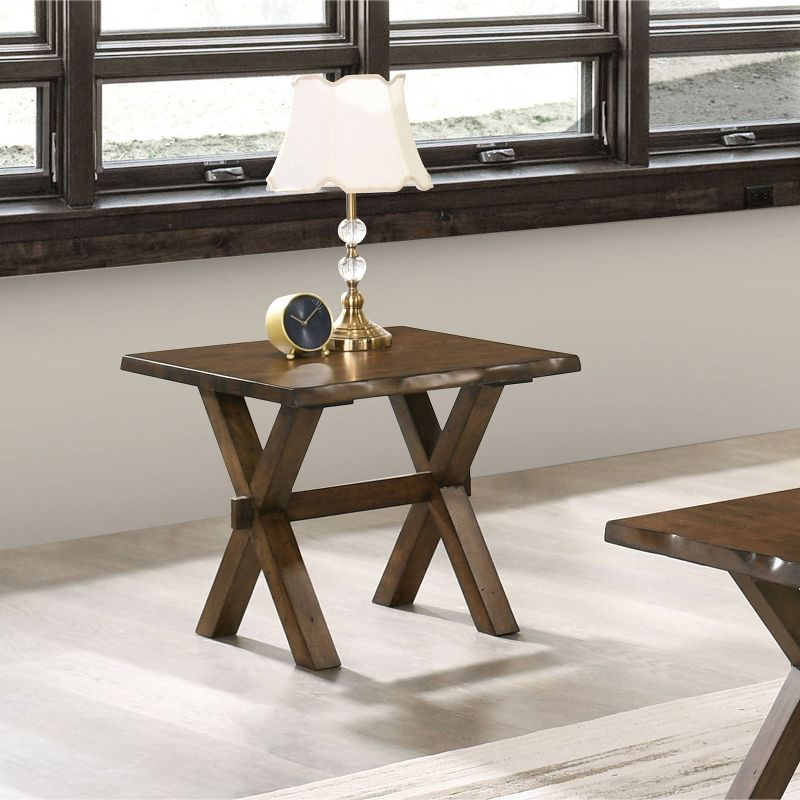 Coupla Cross X Leg End Table Walnut - HOMES: Inside + Out, 3 of 5