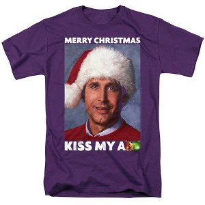 Christmas Vacation Merry Kiss Adult T-Shirt - 1 of 4