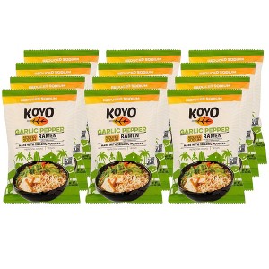 Koyo Reduced Sodium Garlic Pepper Ramen - Case of 12/2.1 oz - 1 of 4