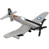 Vought F4U Corsair Fighter Aircraft Gray "United States Navy" with Runway Section Diecast Model Airplane by Runway24 - 2 of 3