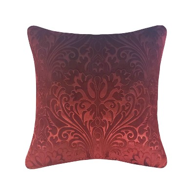 20"x20" Oversize Embossed Panne Velvet Square Throw Pillow - Edie@Home