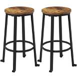 Yaheetech 26" H Pub Height Stools with Metal Frame Backless Barstools Set of 2
