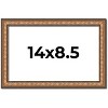 PosterPalooza | Photo Size Slim Profile Gold Picture Frame - UV Acrylic, Foam Board Backing, Hanging Hardware - 2 of 4