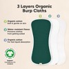 KeaBabies 5pk Urban Baby Burp Cloths, Organic Burping Cloth for Babies, Burp Rags for Baby Girls, Boys - 4 of 4