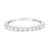Silver 1/2 cttw Diamond 11 Stone Band Ring - 3 of 4
