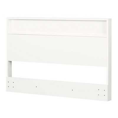 Full/Queen Kanagane Headboard with Shelf Pure White - South Shore