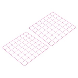 Unique Bargains Metal Wall Hanging Photo Pictures Display Decor Wire Grid Panels 2 Pcs - 1 of 4