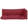 vidaXL Pallet Cushions 3 pcs Red Fabric - 4 of 4