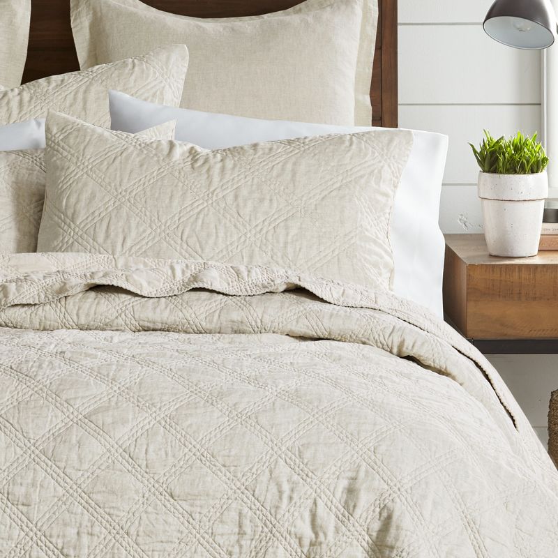 Linen Quilted Sham - Levtex Home, 1 of 4
