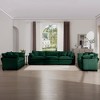 2-Piece Corduroy Fabric Modern Living Room Sofa Set with 2-Seater and 3-Seater, Large Deep Seat, Recliner, and 8 Cushion Upholstery - 2 of 4
