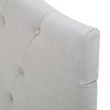 GDFStudio Banak Contemporary Tufted Cloud-Shaped Upholstered Headboard with Adjustable Iron Legs - 4 of 4