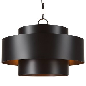 Uttermost Youngstown 20"W Rich Dark Bronze 4-Light Pendant - 1 of 1