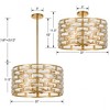 Crystorama Lighting Meridian 6 - Light Flush Mount in  Antique Gold - 3 of 3