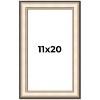 PosterPalooza | Contemporary Silver Picture Frame - UV Acrylic, Foam Board Backing, Hanging Hardware - 2 of 4