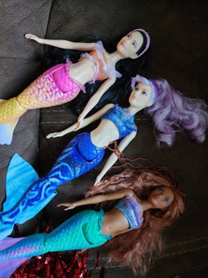 Disney The Little Mermaid Ariel And Sisters Doll Set With 3 Fashion ...