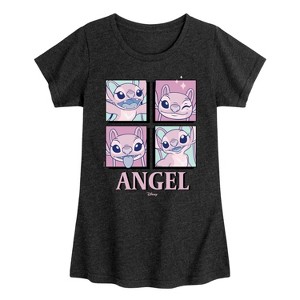 Girls' - Disney - Lilo & Stitch Fitted Short Sleeve Graphic T-Shirt - 1 of 4