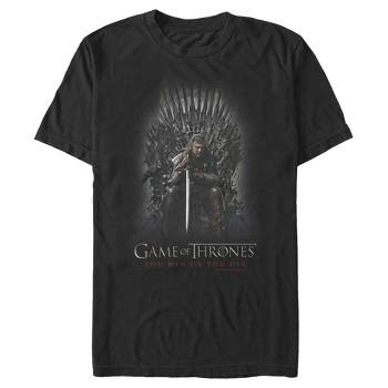 Men's Game of Thrones Ned on Iron Throne T-Shirt