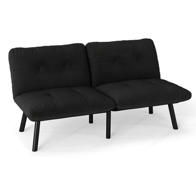 Airsurfer Contemporary 2-Seater Sofa, Velvet Upholstery, Comfortable, Durable, Ideal for Small Spaces, Easy Assembly