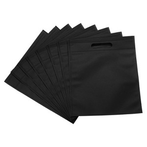 Unique Bargains Non-Woven Shopping Wedding Party Reusable Goodie Treat Tote Bag with Handles 24 Pcs - 1 of 4