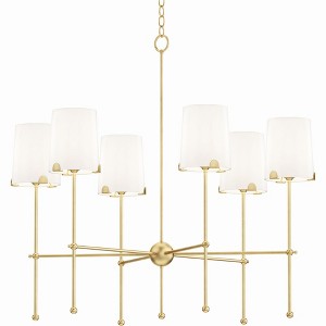 Maxim Lighting Huntington 6 - Light Chandelier in  Satin Brass - 1 of 3