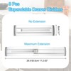 Unique Bargains ABS Adjustable Expandable Clear Black Drawer Organizer Separators - 2 of 3