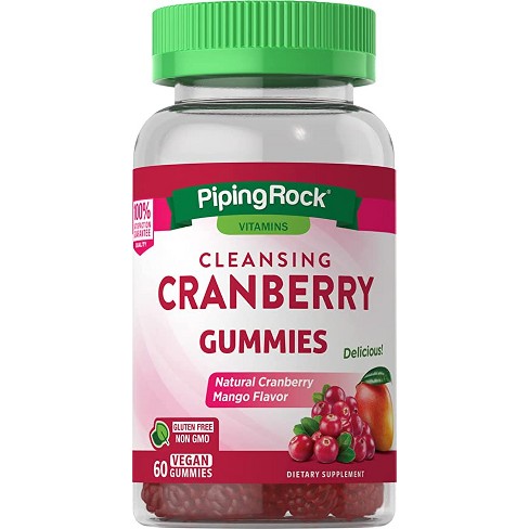 Piping Rock Cranberry Gummies | 60 Count | Natural Cranberry Mango ...