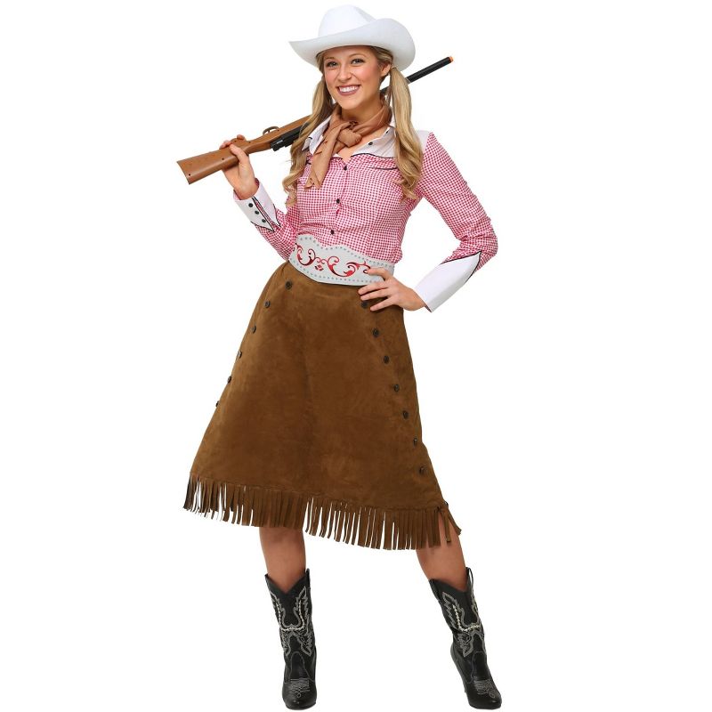 HalloweenCostumes.com Women's Plus Size Rodeo Cowgirl Costume, 2 of 3
