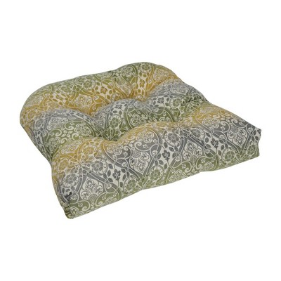 Blazing Needles, 19-inch U-Shaped Premium Outdoor Tufted Dining Chair Cushion