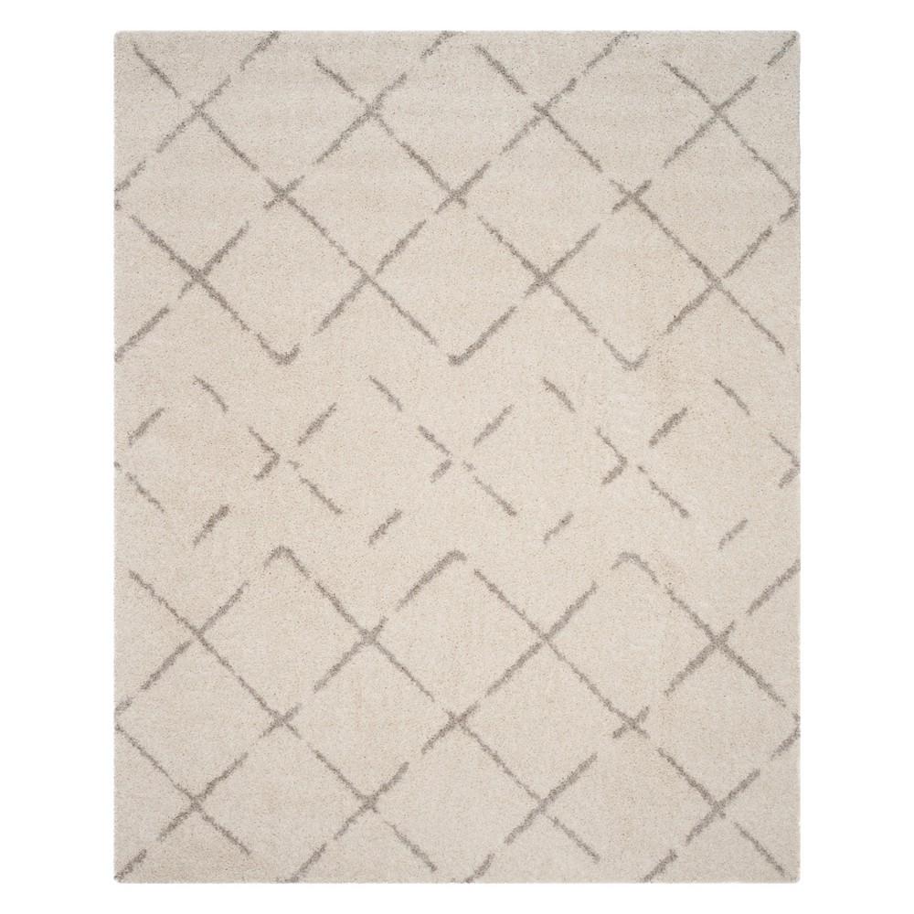 10'x14' Crosshatch Area Rug Ivory/Beige - Safavieh