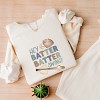 Simply Sage Market Hey Batter Batter Swing Watercolor Lightweight Garment Dyed Sweatshirt - 3 of 4