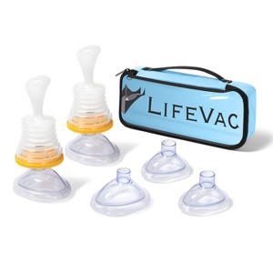 LifeVac Home & Blue Travel Kit Combo - Portable Suction Rescue Device, First Aid Kit for Kids and Adults, Airway Suction for Children and Adults - 1 of 4