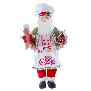 Kurt S. Adler 40“ Christmas Chef Gingerbread Santa - 1 of 4