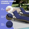 Pellebant 72inch Patio Chaise Lounge Chairs Cushion 22D Sponge 220gsm Polyester Fabric - 4 of 4
