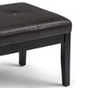 Lacey - Tufted Ottoman Bench - Distressed Black - 2 of 4