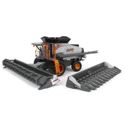 Spec Cast Chase Unit w/ Orange Chrome Accents ~ 1/64 Gleaner S98 Combine w/ Duals & 2 Heads, Centennial Edition, SCT926
