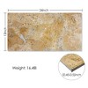 Chic Crate 4Pcs 12x24 Polished Carrara Marble Tiles – Golden Beige Natural Stone Floor - 2 of 4