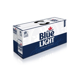 Labatt Blue Light Canadian Pilsener Beer - 18pk/12 fl oz Cans - 1 of 4