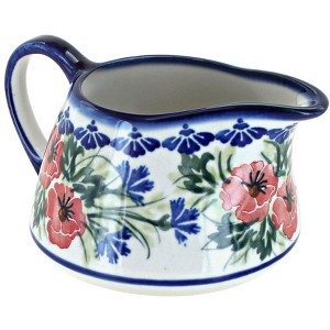Blue Rose Polish Pottery 50A WR Unikat Gravy Boat - 1 of 1