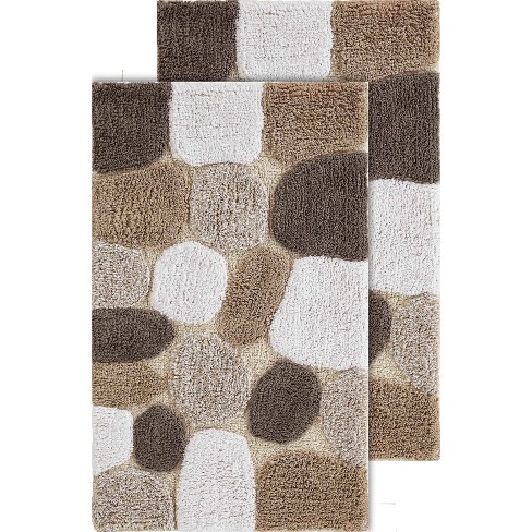 2pc Pebbles Bath Rug Set Brown Chesapeake Merchandising Target