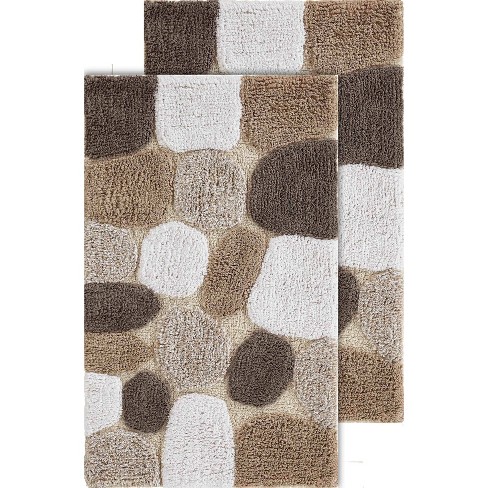 2pc Pebbles Bath Rug Set Brown Chesapeake Merchandising Target